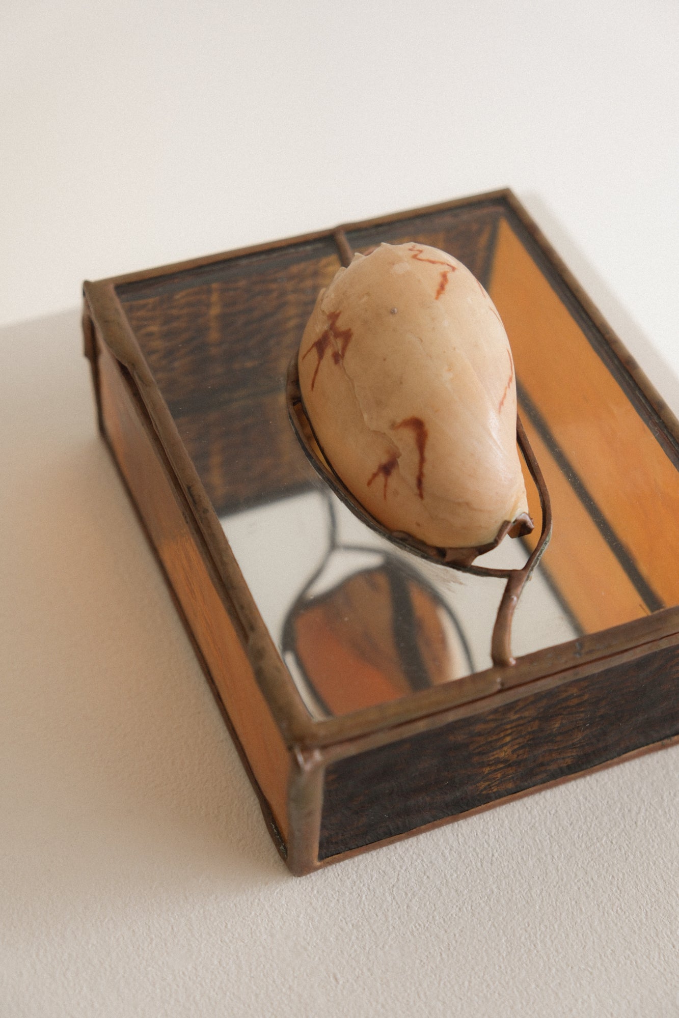 Stained Glass Seashell Jewelry Box