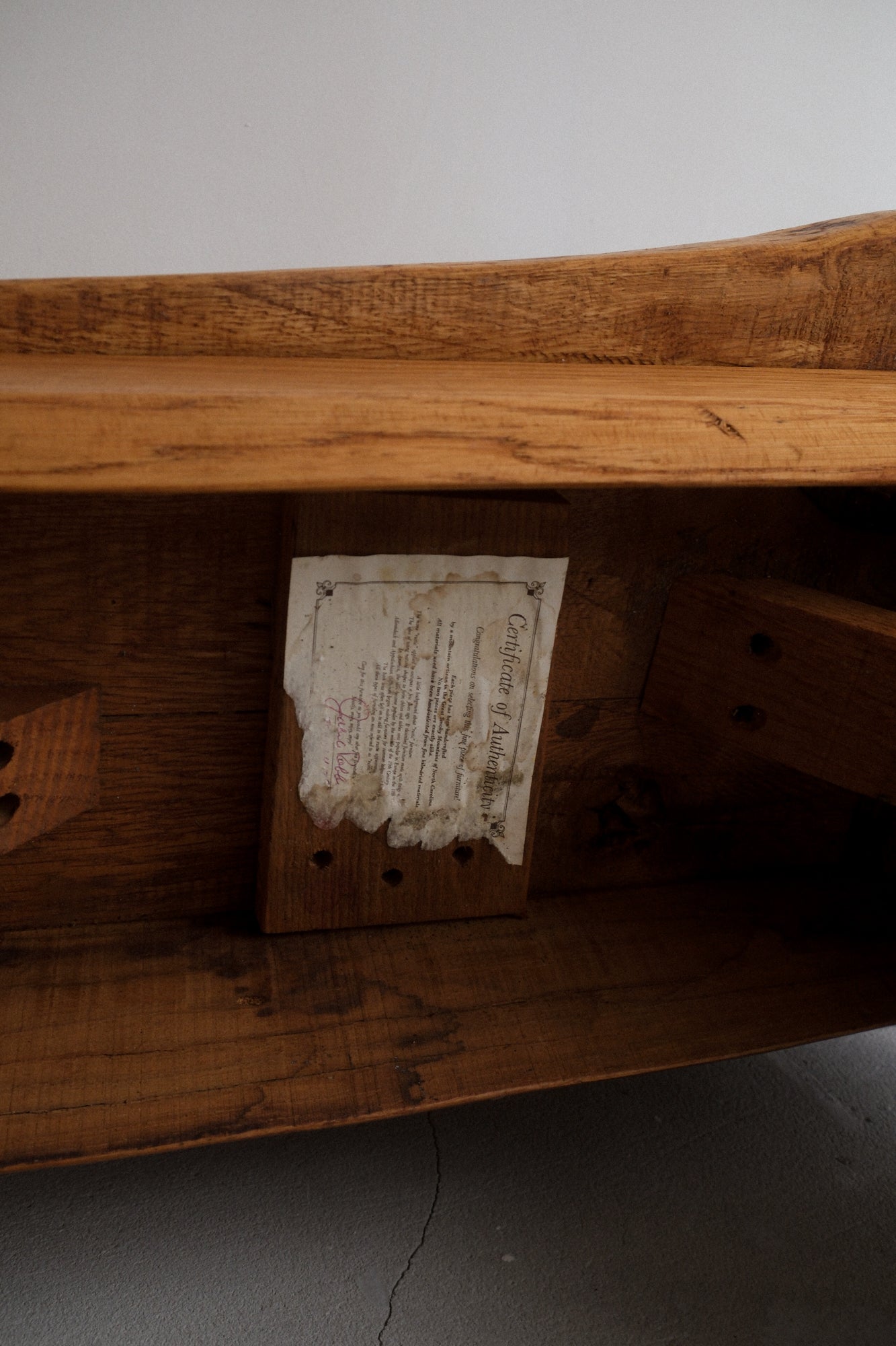 Smokey Mountain Live Edge Bench