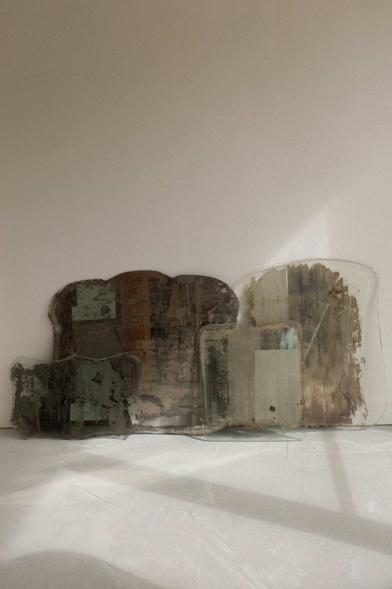 Various Distressed Antique Mirrors