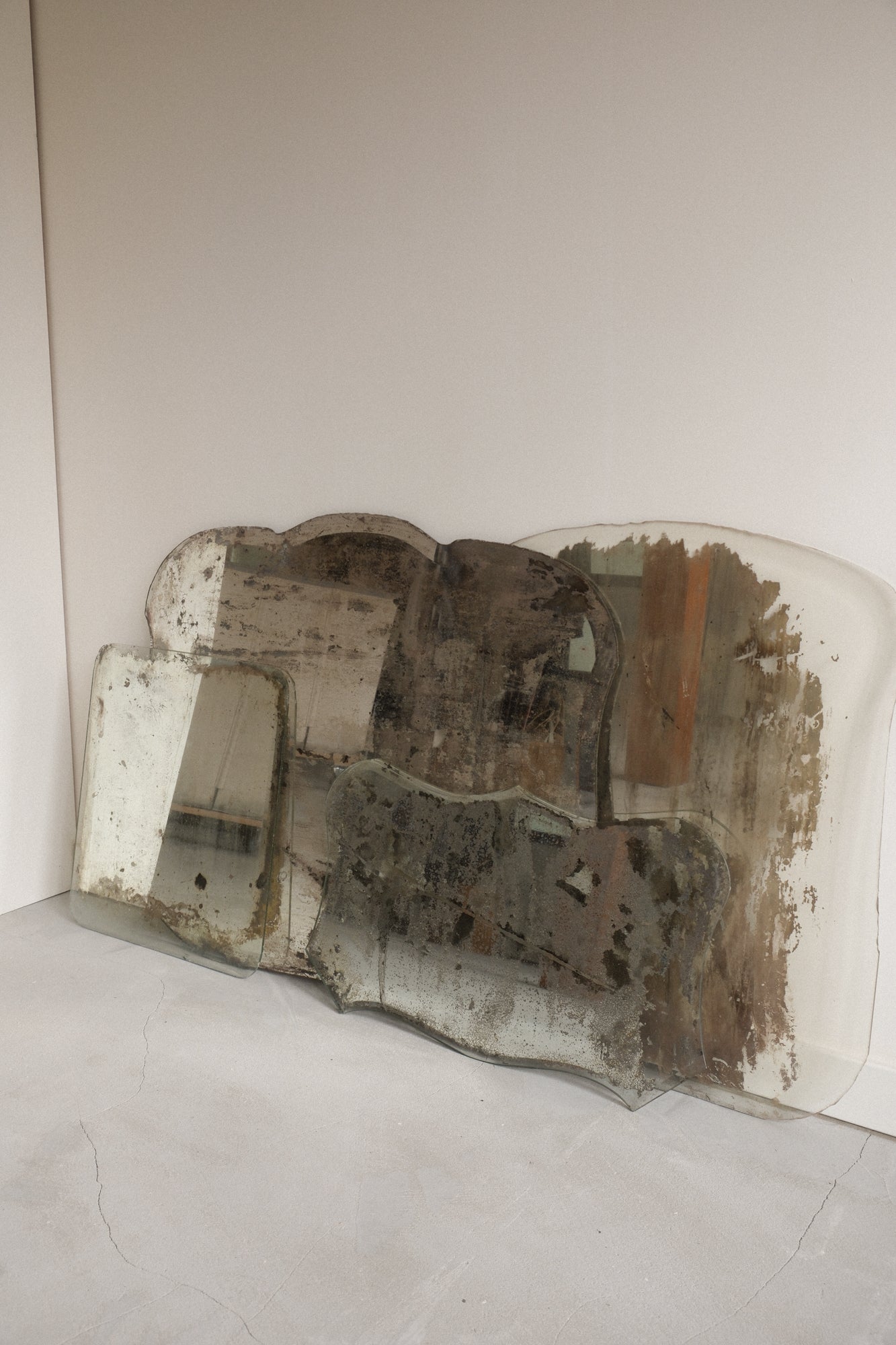 Various Distressed Antique Mirrors