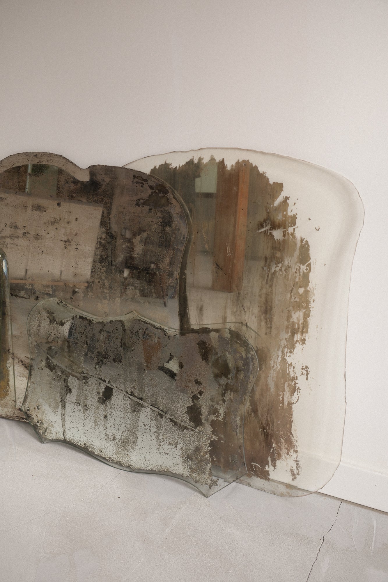 Various Distressed Antique Mirrors