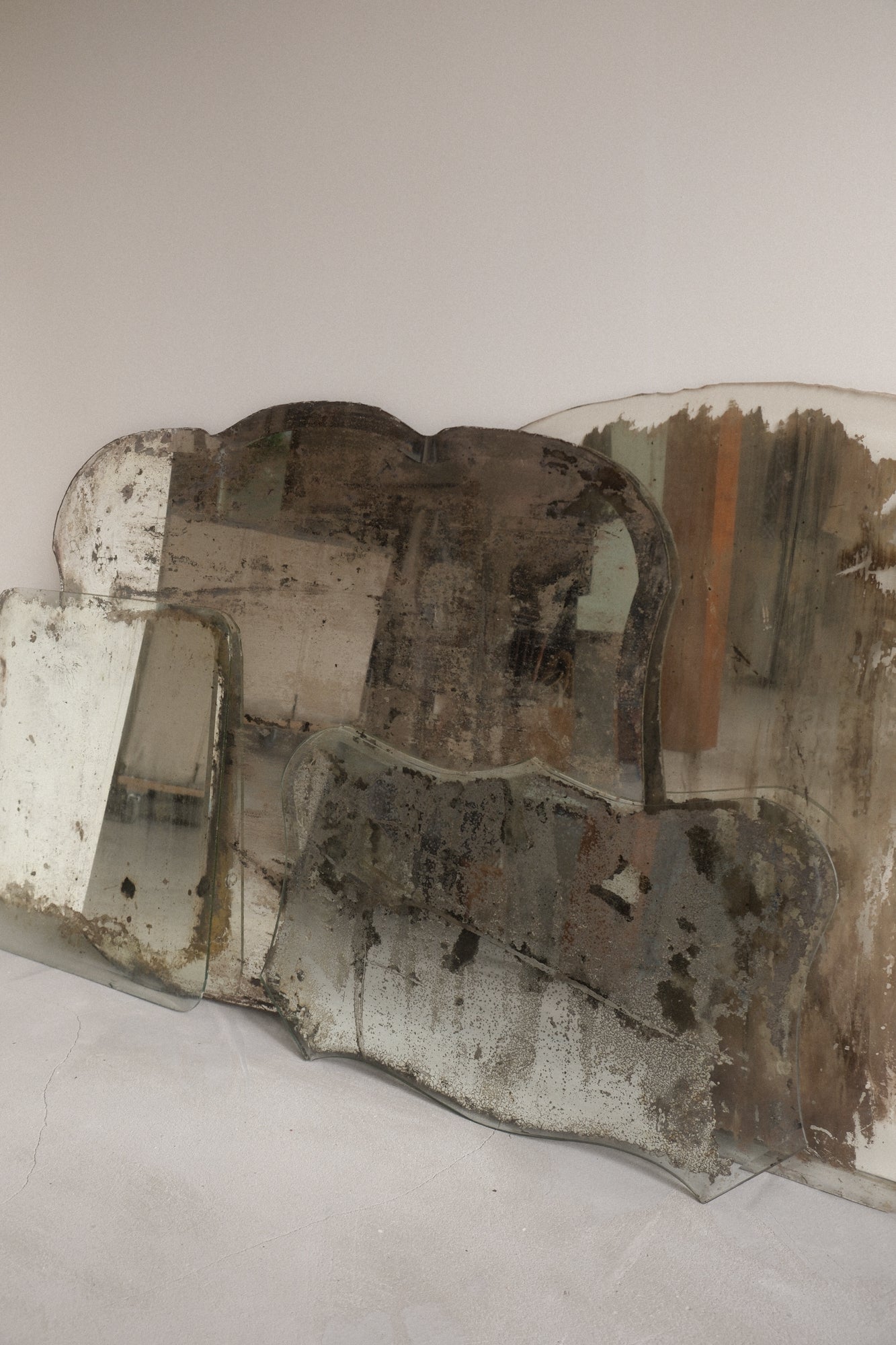 Various Distressed Antique Mirrors