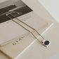 Cobalt Blue Modernist Pendant Necklace