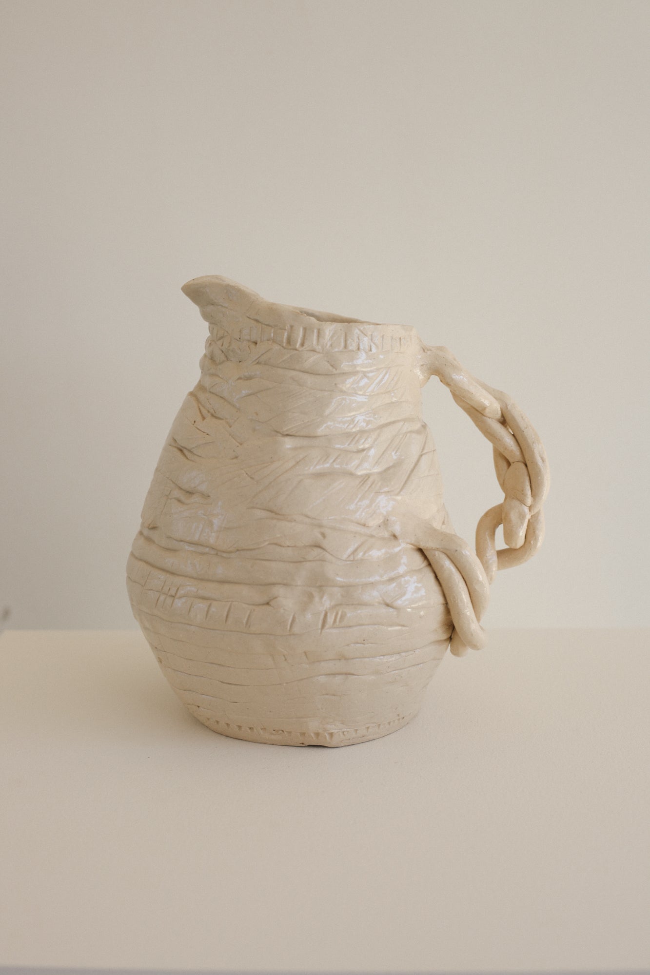 Sculptural Coiled Pitcher