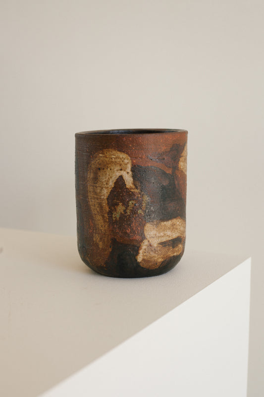 MCM Handpainted Vase