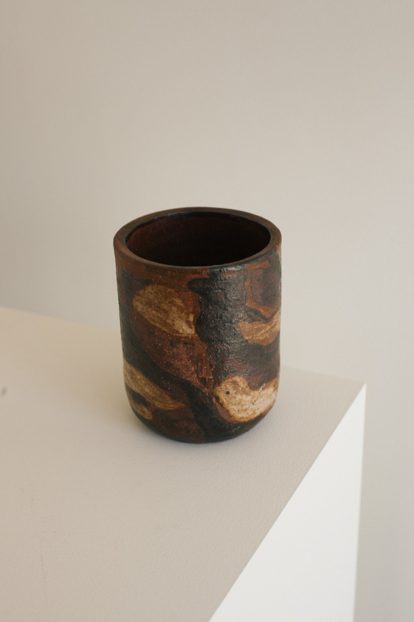 MCM Handpainted Vase