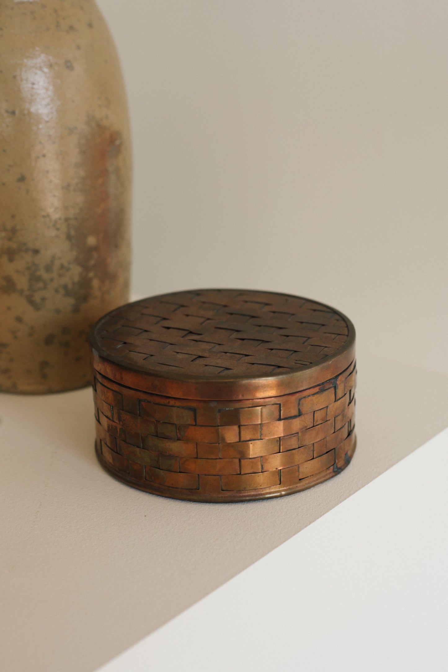 Woven Copper Canister