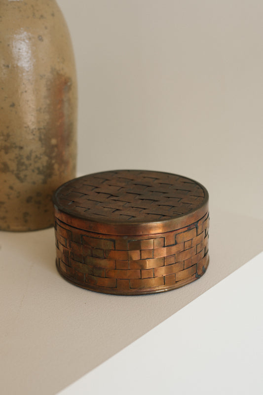 Woven Copper Canister