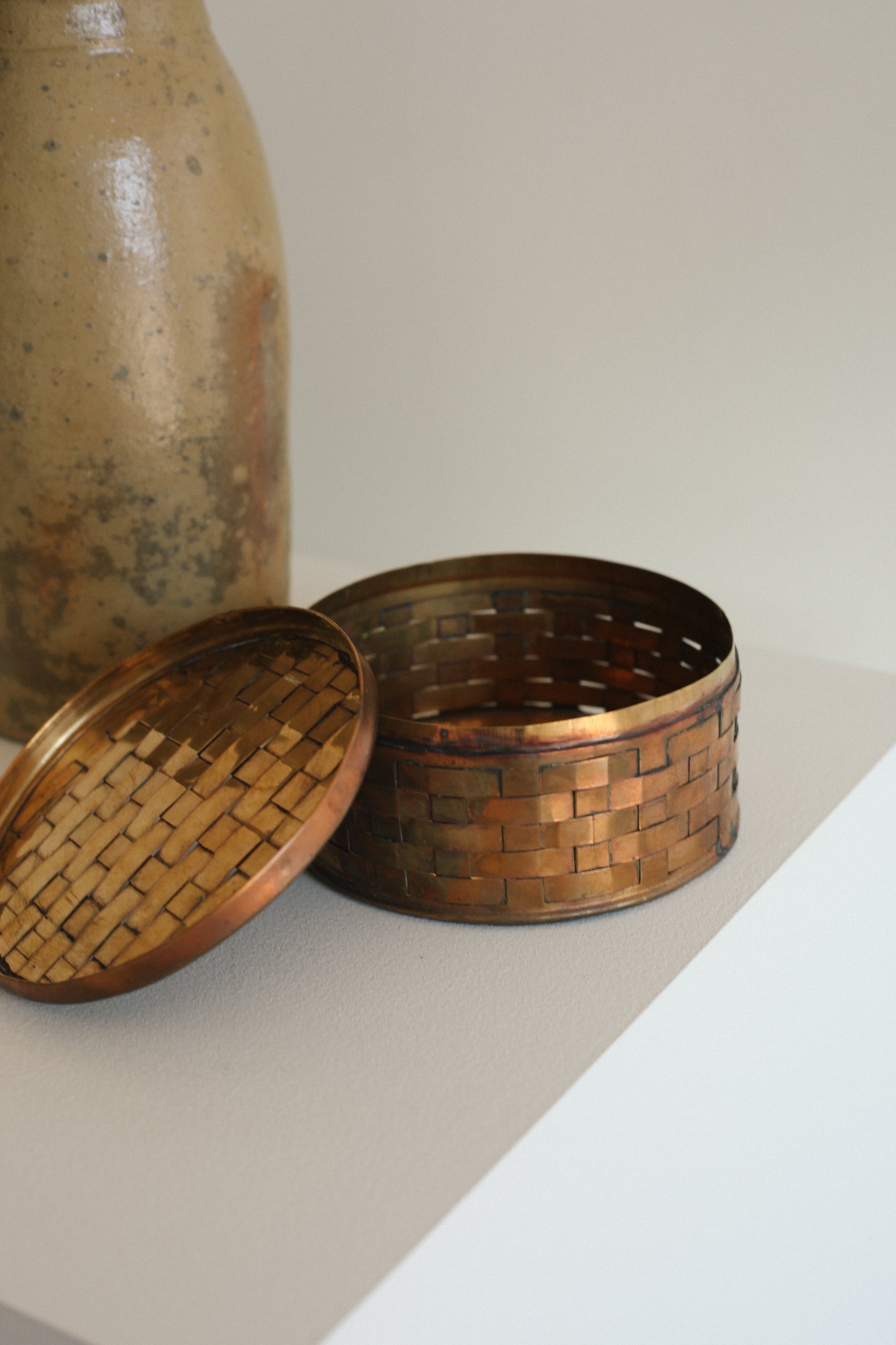 Woven Copper Canister