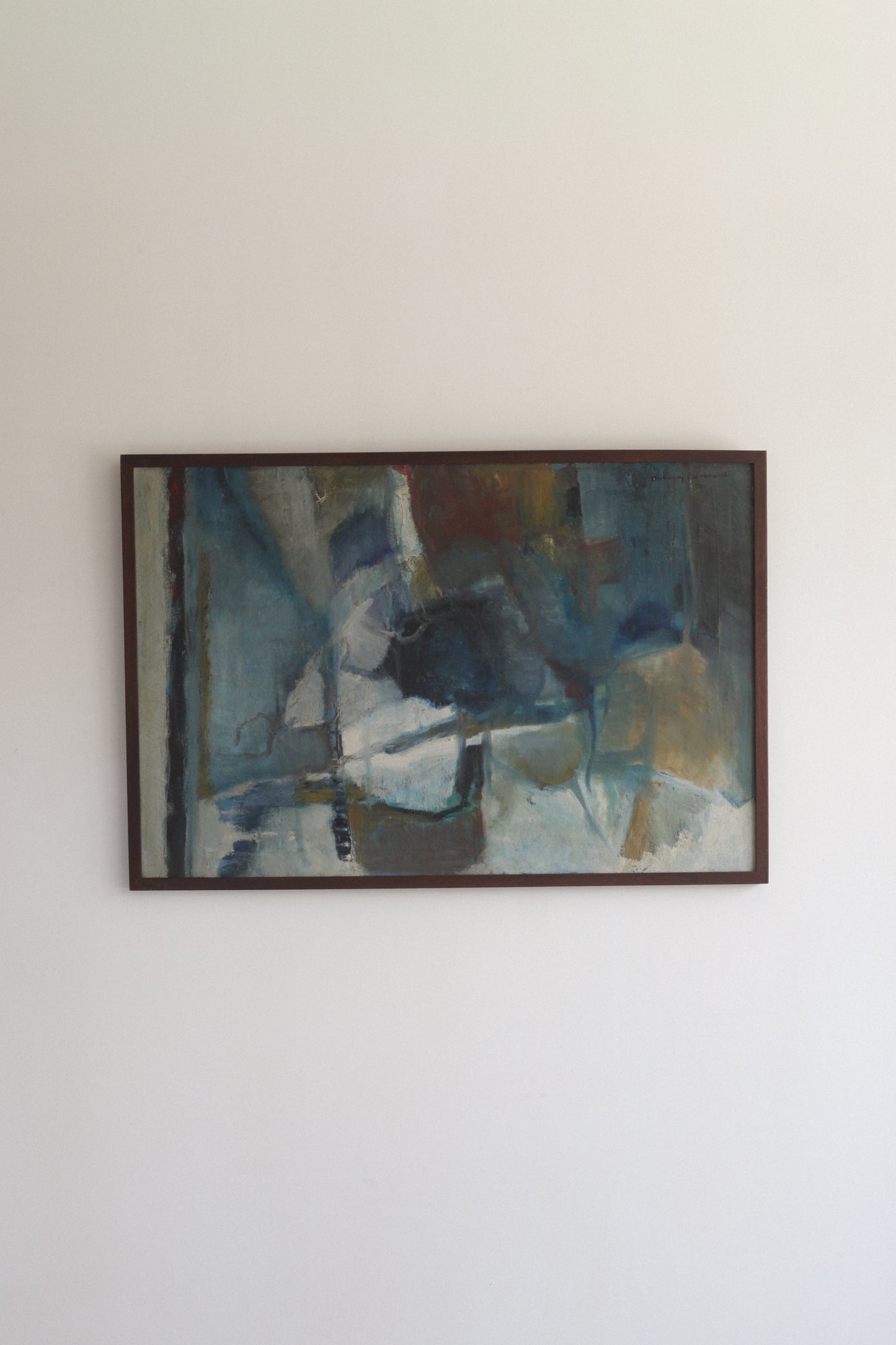 Mid-Century Modern Abstract Painting by Dorothy Lefkowitz