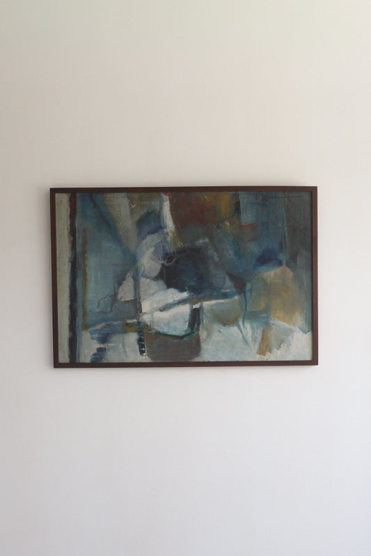 Mid-Century Modern Abstract Painting by Dorothy Lefkowitz