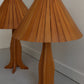 Pair of Teak Lamps