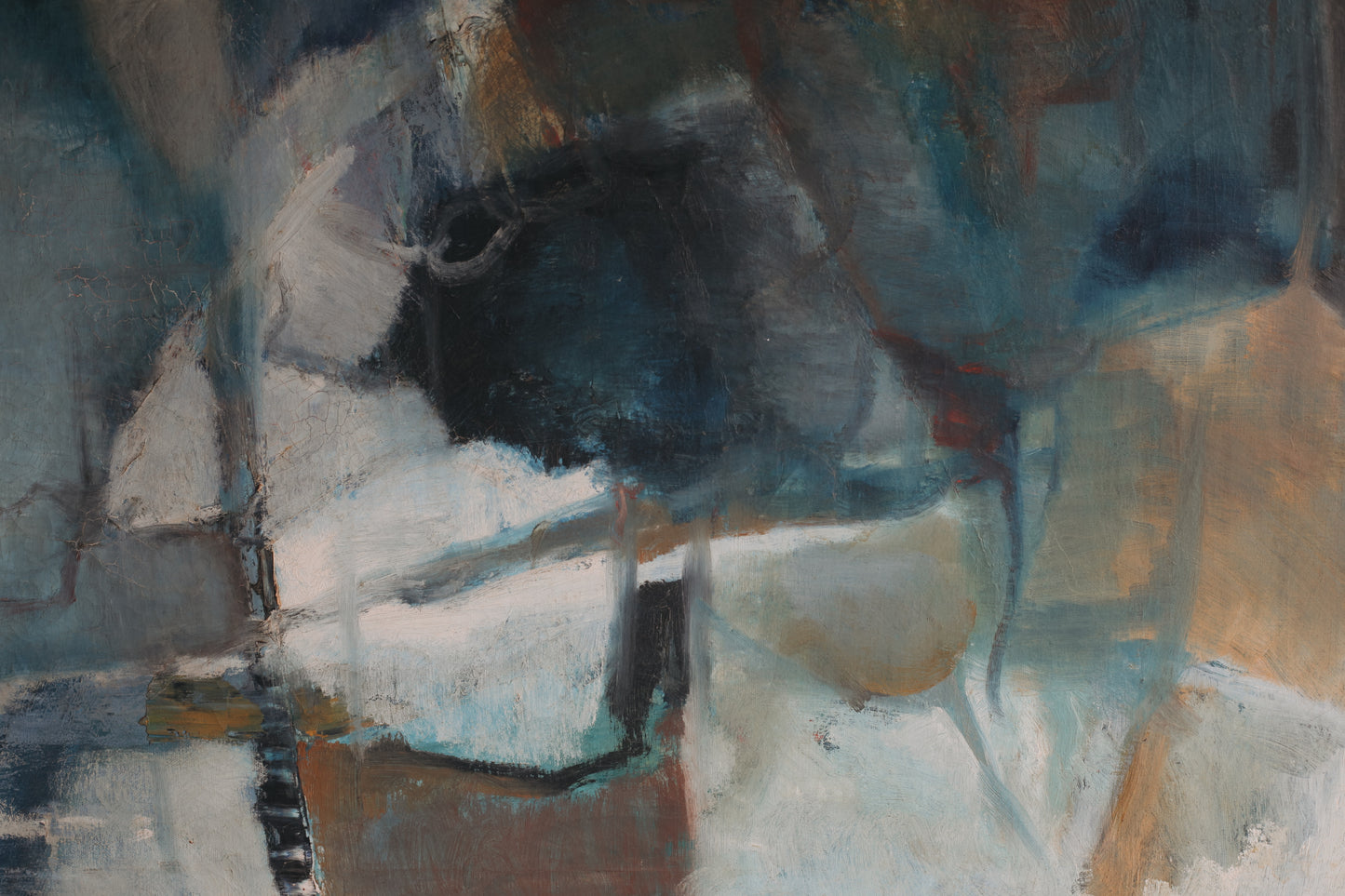 Mid-Century Modern Abstract Painting by Dorothy Lefkowitz