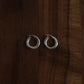 Petite Crinkled Hoop Earrings