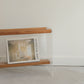 Braeside Studios Lucite & Oak Magazine Rack
