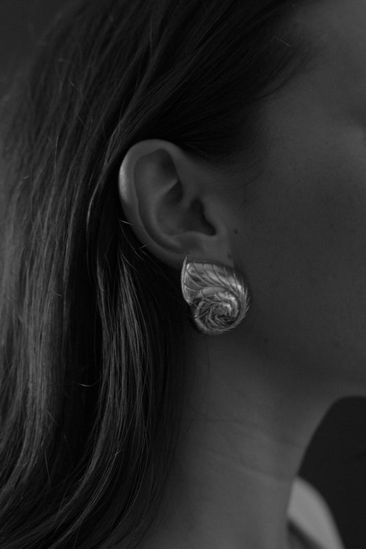 Chunky Nautilus Earrings