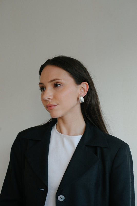 Thick Dome Earrings