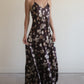 1990's French Spaghetti Strap Dress