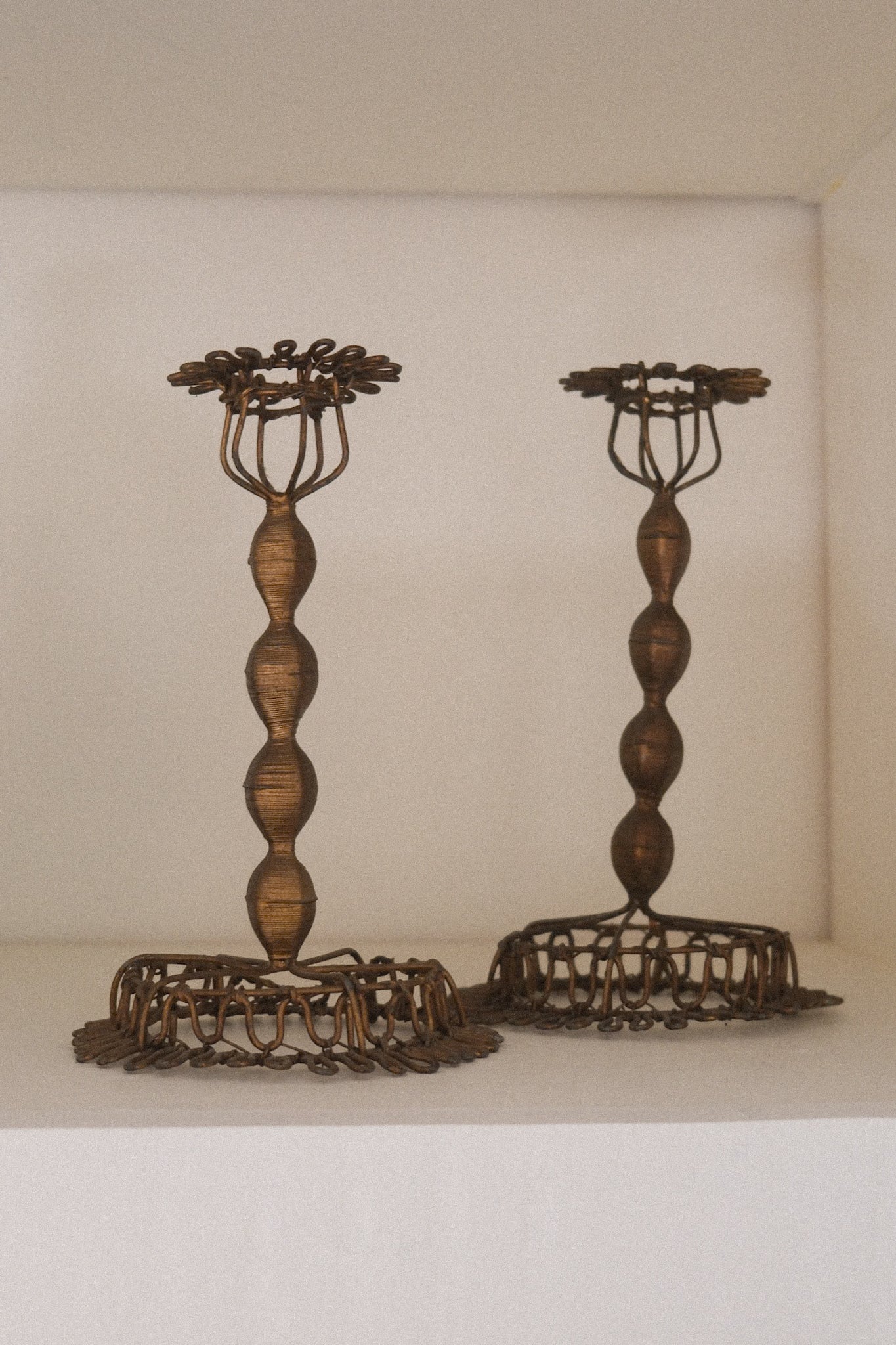 Wire Candle Holders (Pair)