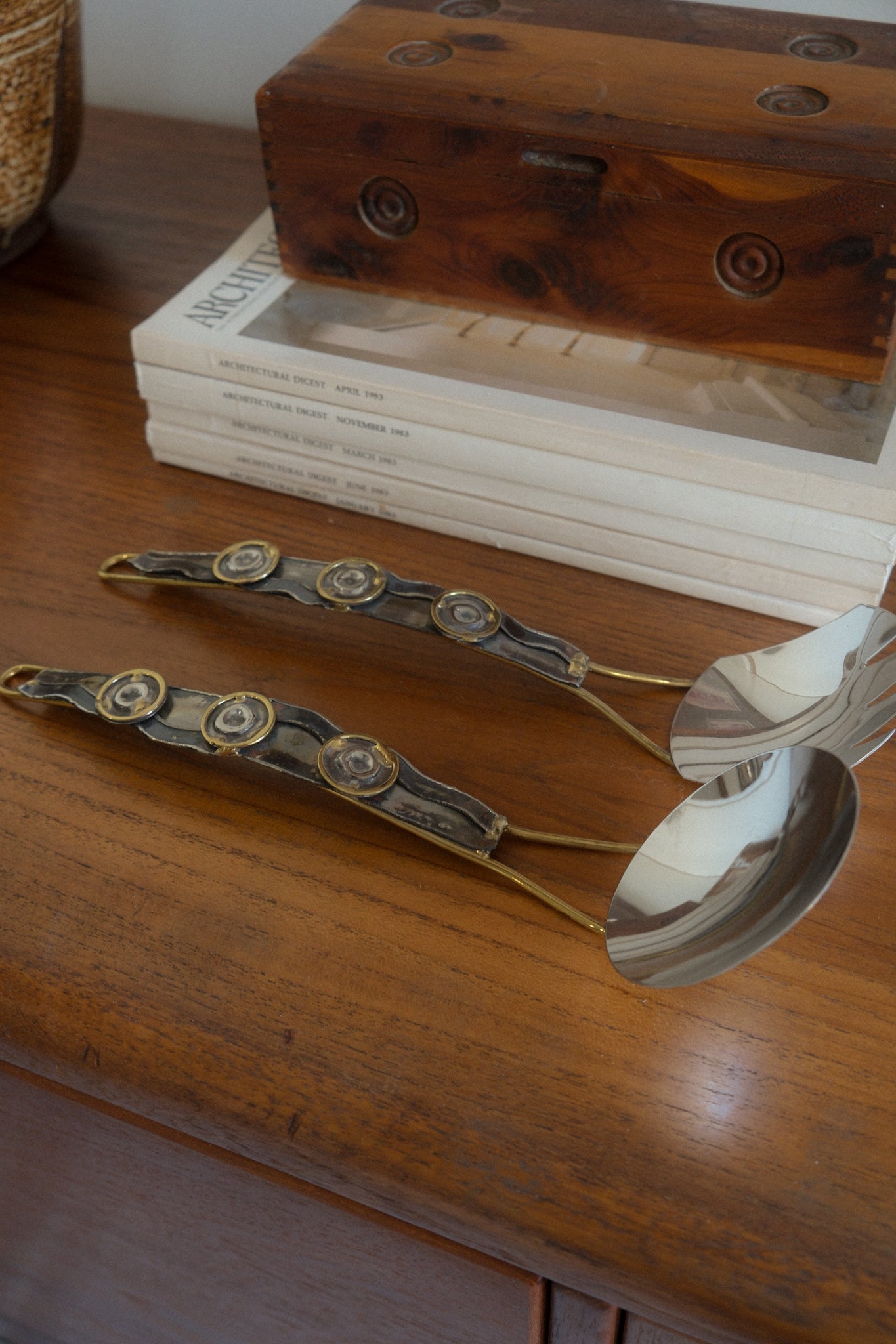 Brutalist Serving Spoons